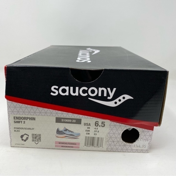 Saucony Endorphin Shift 2 Powder / Scarlet Running Shoes - Picture 7 of 7